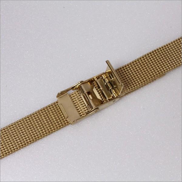 メッシュ スライド式 ステンレス 時計ベルト 交換 18mm 19mm 20mm ゴールド メタル 腕時計ベルト 時計 ベルト バンド BSNE5913G BSNE5914G BSN1235G | BAMBI | 01