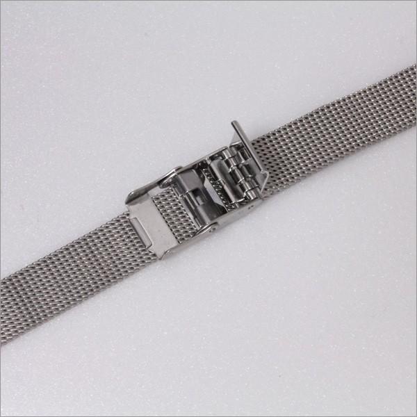 メッシュ スライド式 時計ベルト 交換 ステンレス シルバー 腕時計ベルト 時計バンド 時計 ベルト メタル バンビ BSN5913-S BSN5914-S BSNE1235S | BAMBI | 02