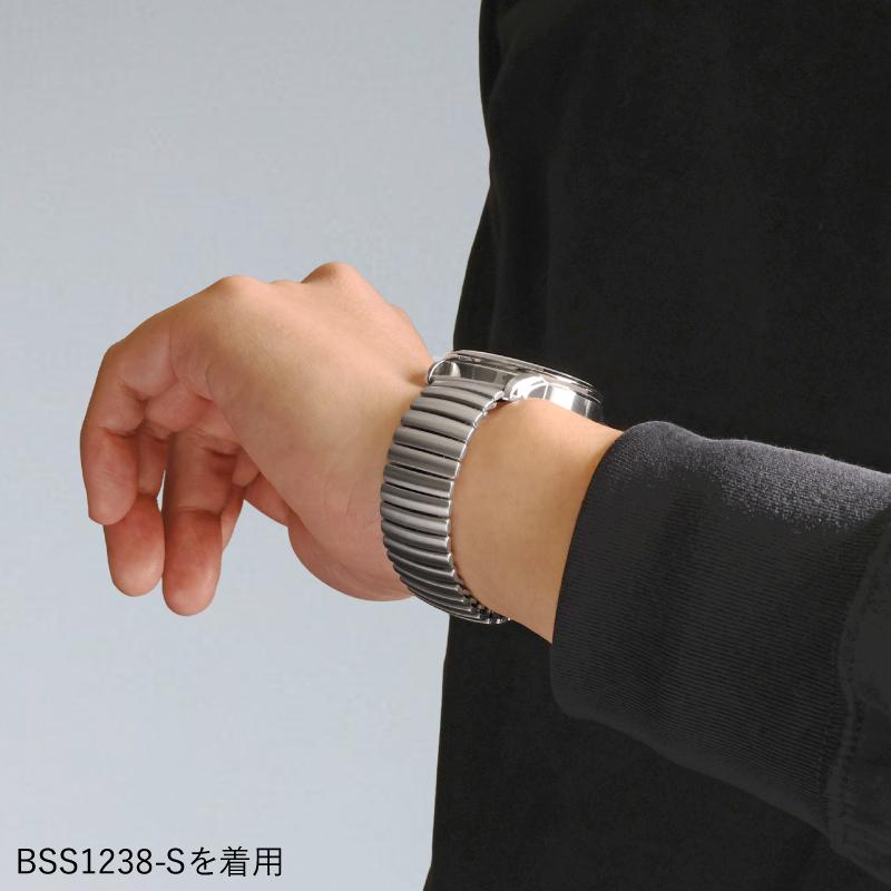 時計 ベルト 交換 ステンレス 16mm 17mm 18mm 伸縮 ストレート Sバンド