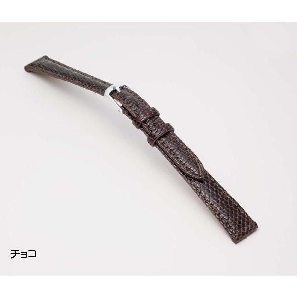 【Lサイズ】 トカゲ革 時計ベルト 10mm 11mm 12mm 13mm 14mm 15mm リザード ロングサイズ  Lサイズ レディース 時計 ベルト 時計バンド バンビ BTB552 | BAMBI | 02