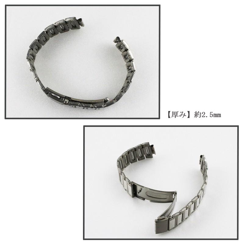 BAMBI チタン 時計バンド 19mm 20mm 22mm 中鏡面 弓カン対応