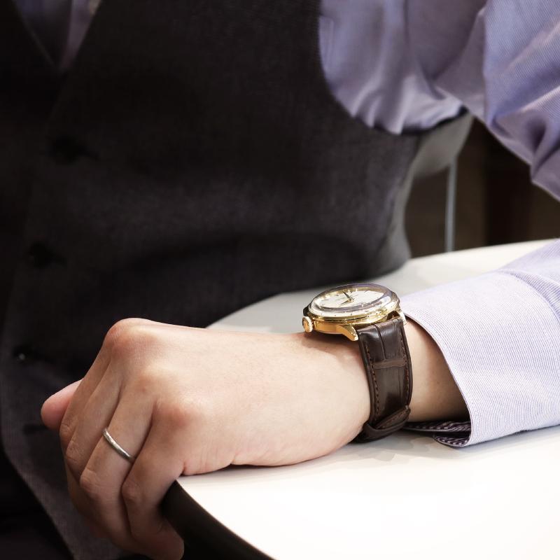 BAMBI（バンビ） クロコダイル 腕時計ベルト 時計ベルト 時計 ベルト