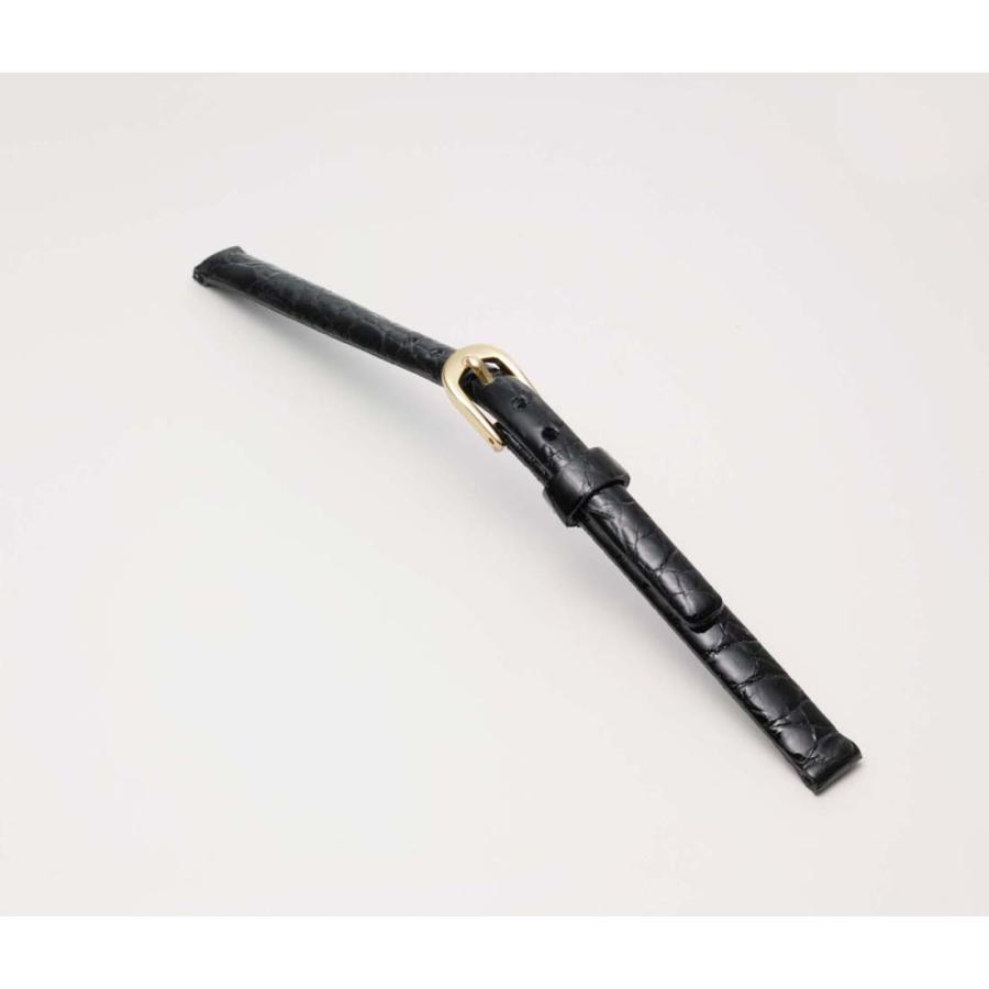 細幅 カイマン ワニ革 ツヤあり 6mm 7mm 腕時計ベルト アンティーク ヴィンテージ 時計ベルト 時計 ベルト 時計バンド 時計 バンド バンビ BWE103 | BAMBI | 01