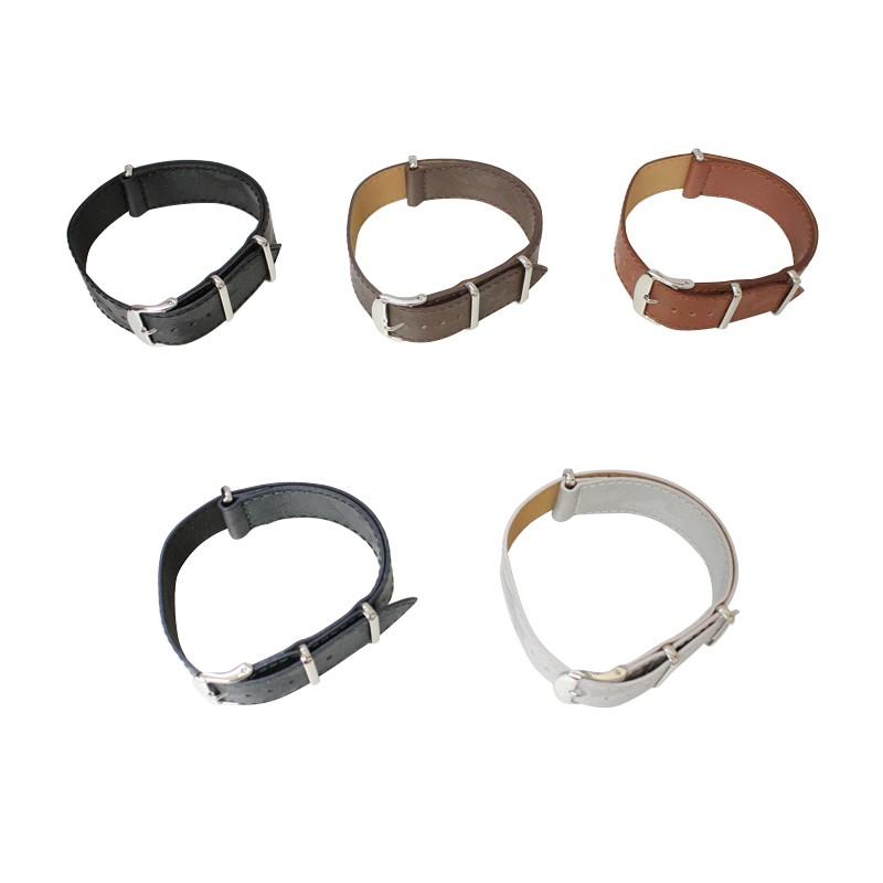 NATOベルト 16mm 18mm 20mm 時計ベルト 腕時計 ベルト 時計バンド 時計 バンド カモフラージュ エンボス 牛革時計ベルト NATO バンビ FIFCN005 | BAMBI | 04