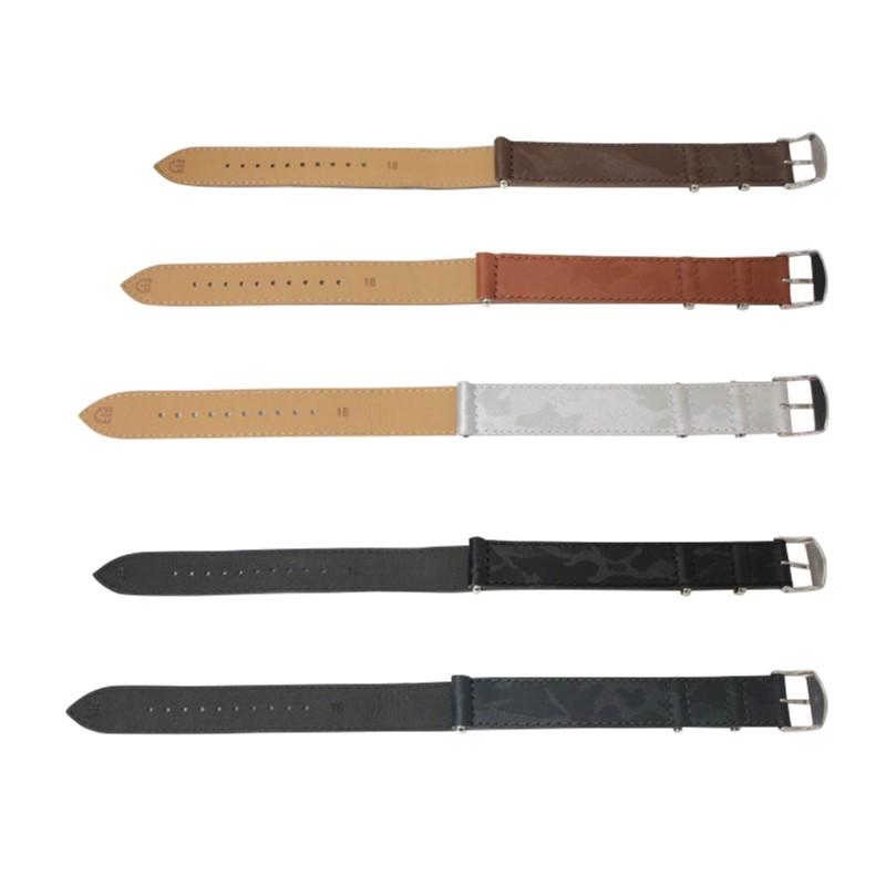 NATOベルト 16mm 18mm 20mm 時計ベルト 腕時計 ベルト 時計バンド 時計 バンド カモフラージュ エンボス 牛革時計ベルト NATO バンビ FIFCN005 | BAMBI | 06