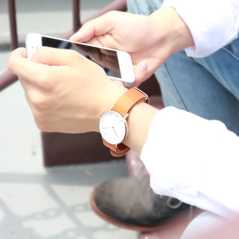 本革 NATOベルト 16mm 18ｍｍ 20mm  時計ベルト 腕時計 ベルト 時計バンド 時計 バンド nato オイルレザー 牛革時計ベルト NATO FIF バンビ FIFCN007 | BAMBI | 06