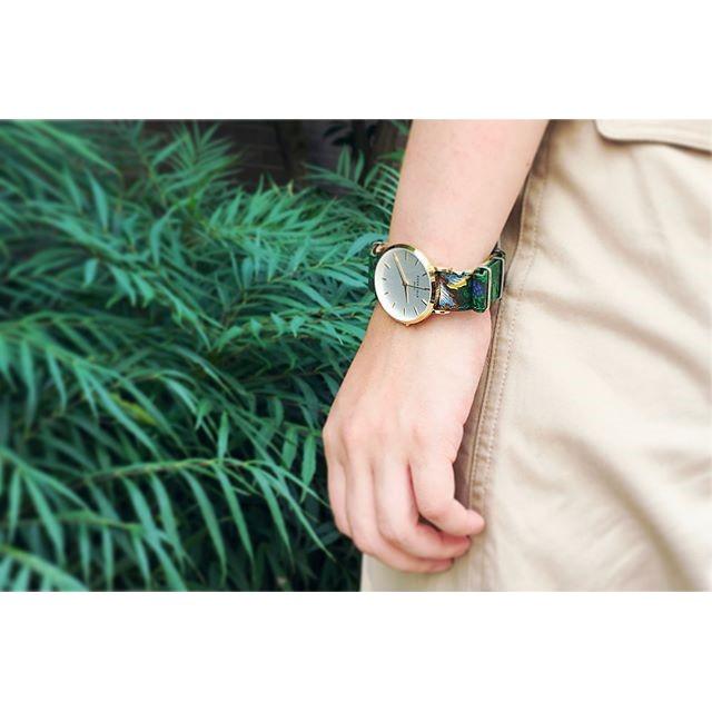 NATOベルト 16mm 18ｍｍ 20mm 時計ベルト 腕時計 ベルト 時計バンド 時計 バンド nato 腕時計ベルト FIF いちご泥棒 ウィリアムモリス NATO FIFGN021 | BAMBI | 10