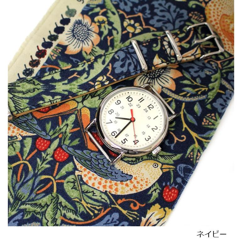 NATOベルト 16mm 18ｍｍ 20mm 時計ベルト 腕時計 ベルト 時計バンド 時計 バンド nato 腕時計ベルト FIF いちご泥棒 ウィリアムモリス NATO FIFGN021 | BAMBI | 02