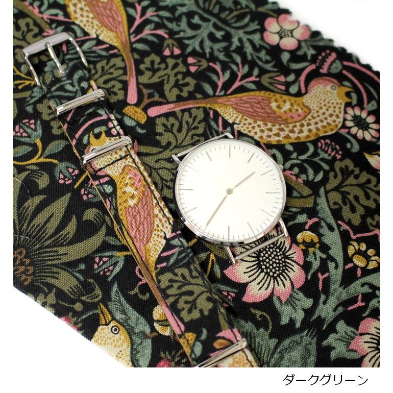 NATOベルト 16mm 18ｍｍ 20mm 時計ベルト 腕時計 ベルト 時計バンド 時計 バンド nato 腕時計ベルト FIF いちご泥棒 ウィリアムモリス NATO FIFGN021 | BAMBI | 04