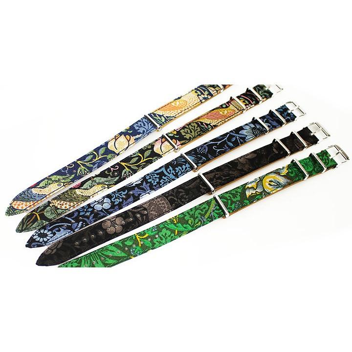 NATOベルト 16mm 18ｍｍ 20mm 時計ベルト 腕時計 ベルト 時計バンド 時計 バンド nato 腕時計ベルト FIF いちご泥棒 ウィリアムモリス NATO FIFGN021 | BAMBI | 07