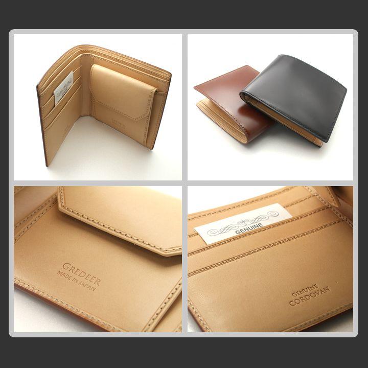 二つ折り財布 メンズ 馬革 バンビ コードバン グレディア 日本製 GCKC102 | BAMBI | 02