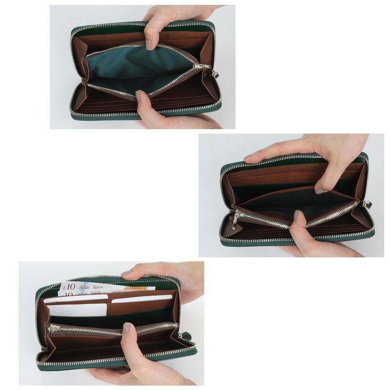 長財布 ラウンドファスナー カラー コードバン メンズ レディース 小銭入れ有り グレディア レザー 日本製 バンビ GCKC109 | BAMBI | 07