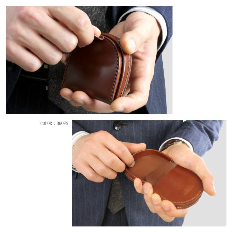 小銭入れ 馬蹄型 カラー コードバン メンズ レディース グレディア 日本製 バンビ GCKC110 | BAMBI | 07