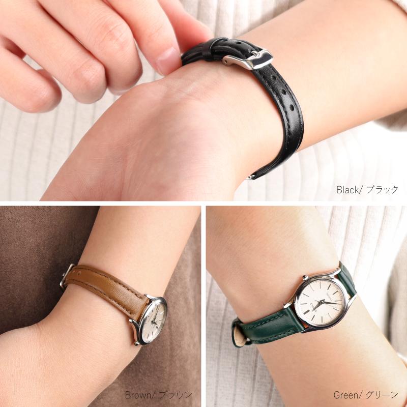 【レバータイプ】撥水 本革ベルト  10mm 11mm 12mm 13mm 14mm 16mm 17mm 18mm 19mm 20mm 21ｍｍ 22mm 奇数幅 レザー 時計ベルト 牛革 クリッカー バンビ MC002 | BAMBI | 21