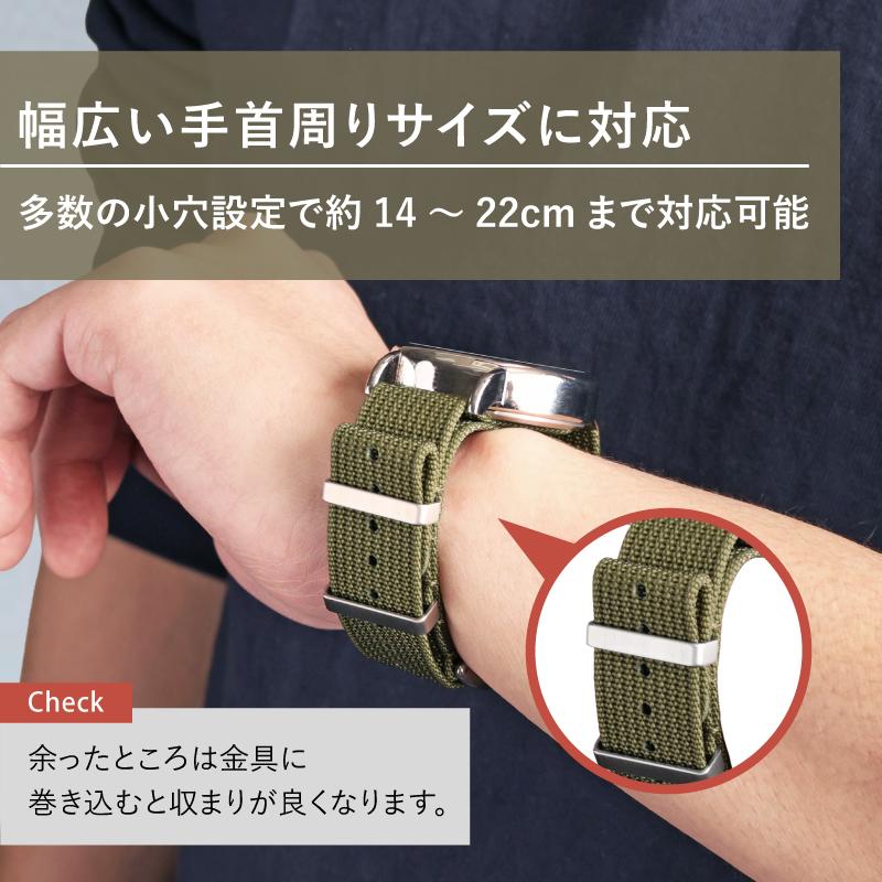 NATOベルト 18ｍｍ 20mm 22ｍｍ 時計ベルト 腕時計 ベルト 時計バンド 時計 バンド nato ナイロン MG001 タイメックス ダニエルウェリントン ノット 対応 | BAMBI | 12