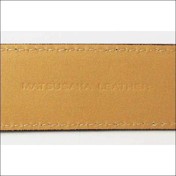 本革 腰ベルト 松阪牛 レザー 幅30mm ブラック チョコ ブラウン メンズ MLB30 BAMBI バンビ MATSUSAKA LEATHER | BAMBI | 04