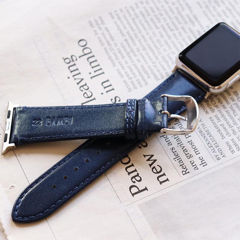 アップルウォッチ バンド 革 牛革 スコッチガード 交換バンド スリム ビジネス applewatch 38mm 40mm 41mm 42mm 44mm 45mm 49mm app-BCMB003 メンズ レディース | Apple Watch | 05