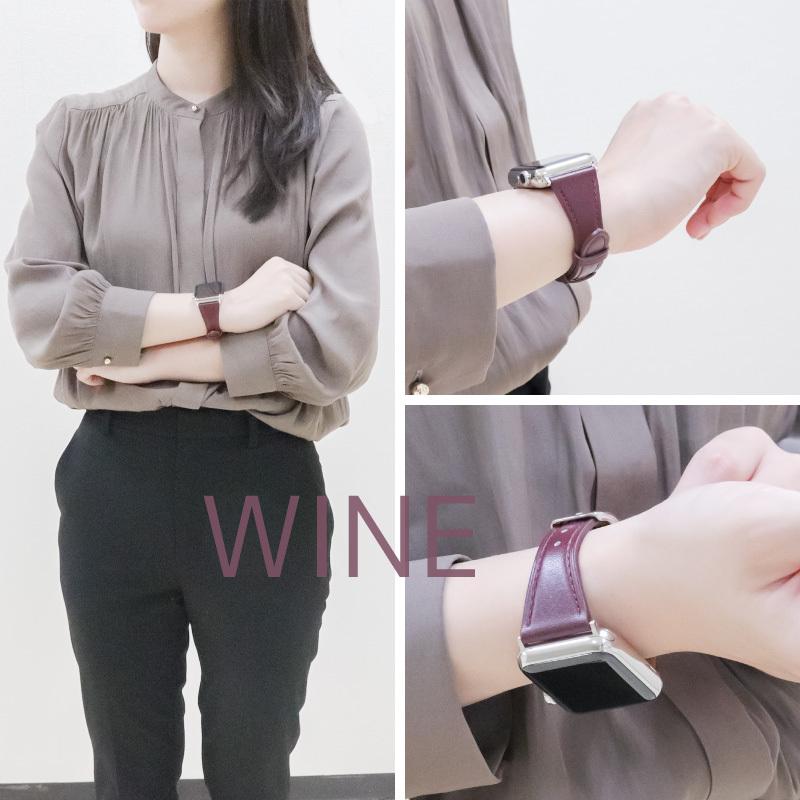 アップルウォッチ バンド 革 レザー スコッチガード 撥水 フォーマル 高級感 メンズ レディース applewatch 38mm 40mm 41mm 42mm 44mm 45mm 49mm RWM020520 | Apple Watch | 10