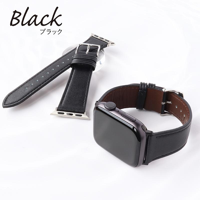 アップルウォッチ バンド 革 牛革 スコッチガード 交換バンド スリム ビジネス applewatch 38 40 41 42 44 45 46 49mm RWM021_RWM521 メンズ レディース Ultra 8 | Apple Watch | 11