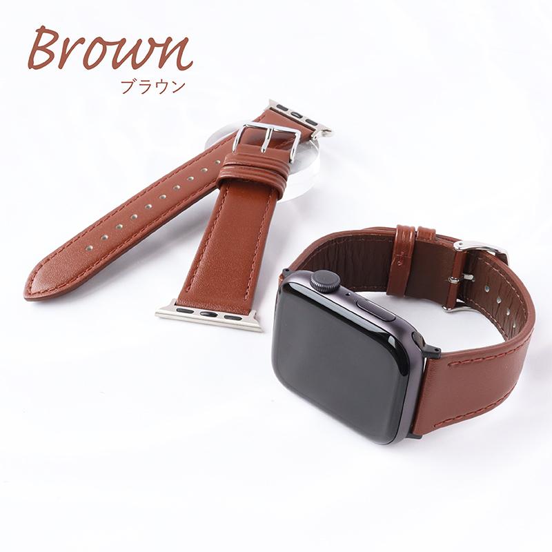 アップルウォッチ バンド 革 牛革 スコッチガード 交換バンド スリム ビジネス applewatch 38 40 41 42 44 45 46 49mm RWM021_RWM521 メンズ レディース Ultra 8 | Apple Watch | 08