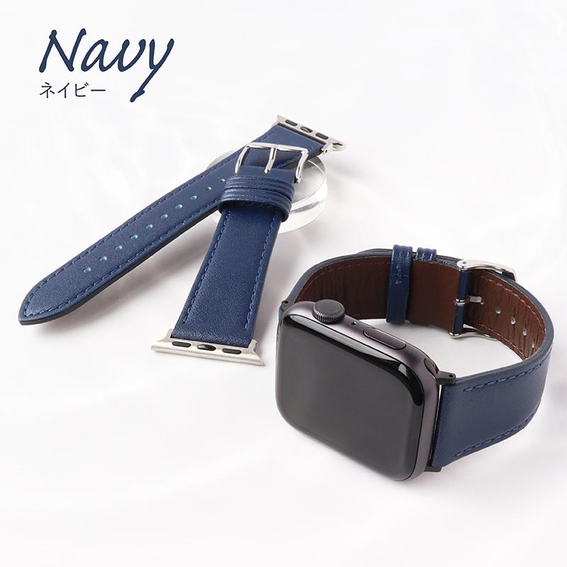 アップルウォッチ バンド 革 牛革 スコッチガード 交換バンド スリム ビジネス applewatch 38 40 41 42 44 45 46 49mm RWM021_RWM521 メンズ レディース Ultra 8 | Apple Watch | 09