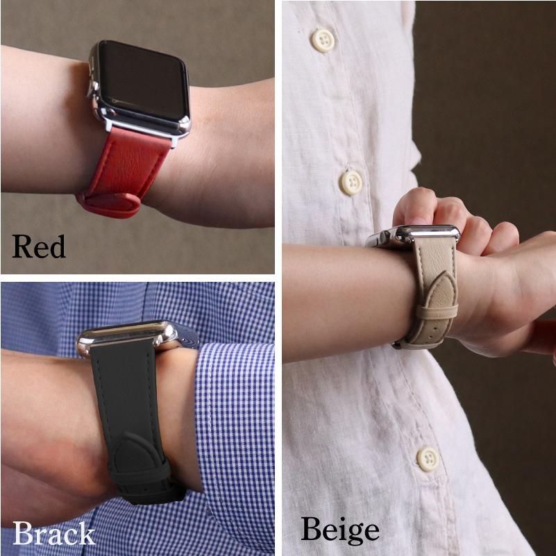 アップルウォッチ バンド 革 牛革 洗える ウォッシャブル スリム ビジネス ブランド applewatch 38,40,41,42,44,45,49mm RWC038-039 メンズ レディース Ultra 8 | Apple Watch | 03