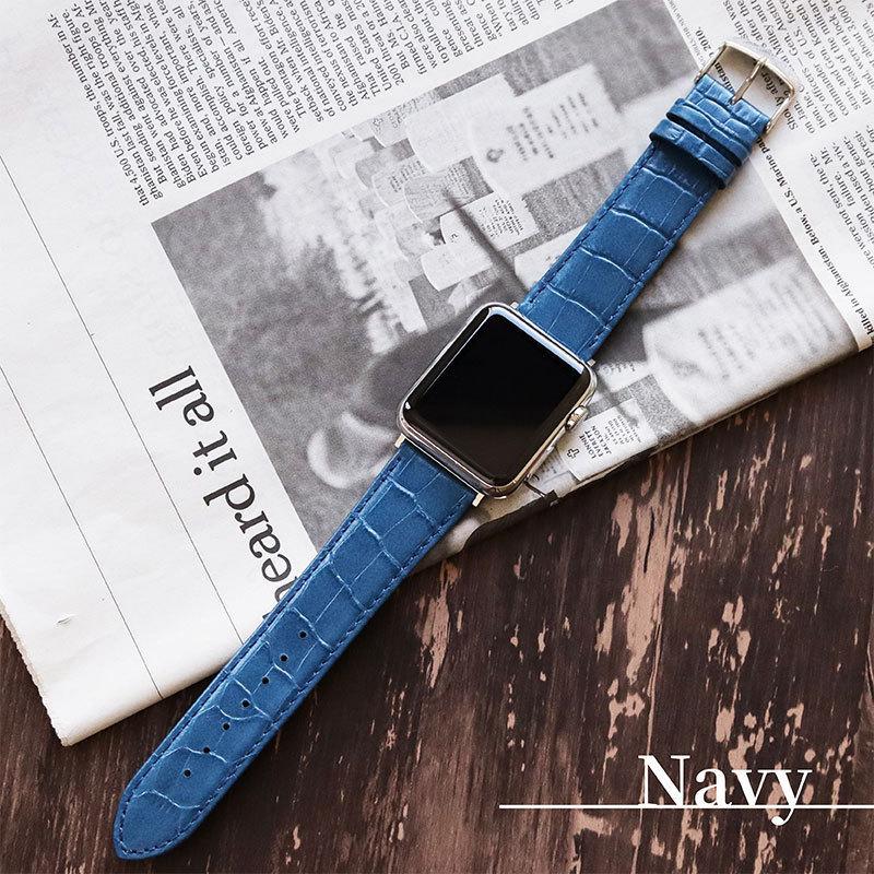 アップルウォッチ バンド 革 牛革 スコッチガード 交換バンド スリム ビジネス applewatch 38mm 40mm 41mm 42mm 44mm 45mm 49mm app-BKMB053 男性 女性 | Apple Watch | 10