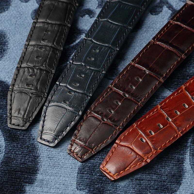 アップルウォッチ バンド 革 高級感 着せ替え 交換バンド スリム ビジネス 牛革 アリゲーター型押し applewatch 38,40,42,44,45,49mm MSGK112 メンズ レディース | Apple Watch | 07