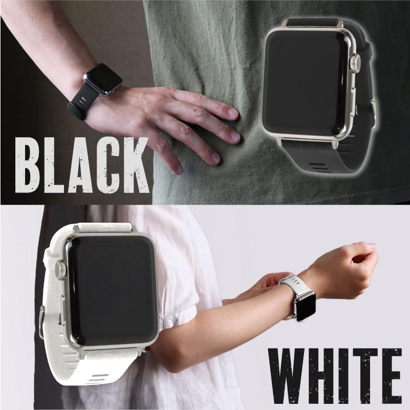 アップルウォッチ バンド ウレタン シリコン 交換バンド スポーツ アウトドア ビジネス applewatch 38,40,42,44,45,49mm apw_bglp_g_b001 メンズ レディース | BAMBI | 06