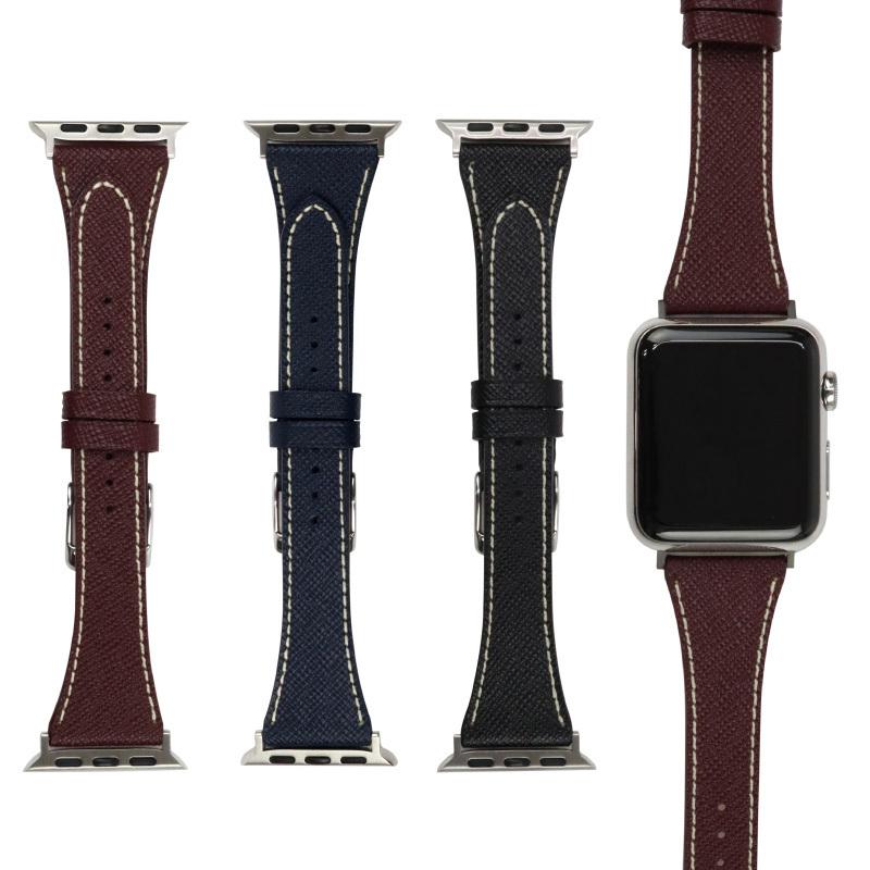 アップルウォッチ バンド 松坂レザー 高級 ビジネス ベルト applewatch 38,40,41,42,44,45,49mm MSGM008 メンズ レディース Ultra 8 | BAMBI