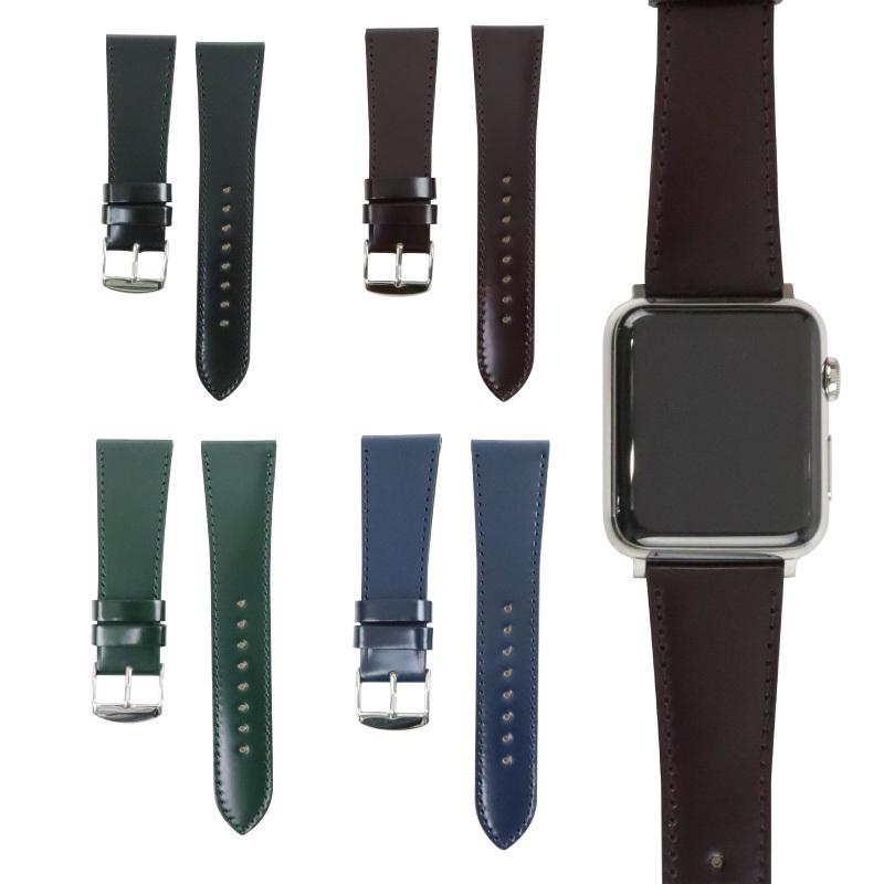 アップルウォッチ バンド 革 レザー コードバン 馬革 高級 ビジネス ベルト applewatch 38,40,4142,44,45,49mm MSGU001 メンズ レディース Ultra 8 | BAMBI