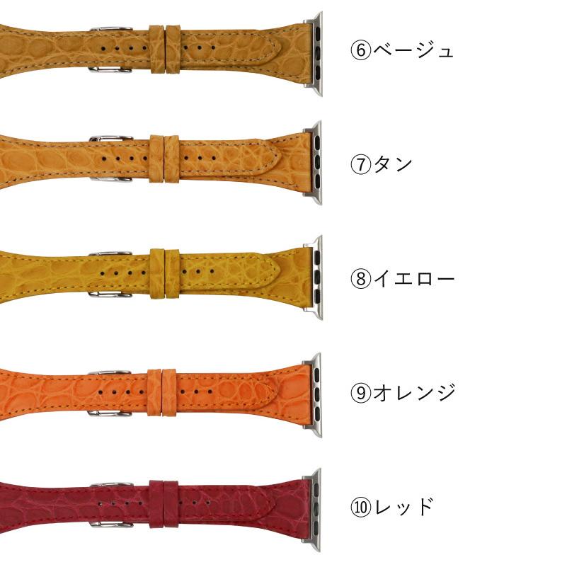 アップルウォッチ バンド 革 レザー クロコダイル クロコ ワニ革 高級 ビジネス ベルト applewatch 38,40,41,42,44,45,49mm MSGW003 メンズ レディース Ultra 8 | BAMBI | 02