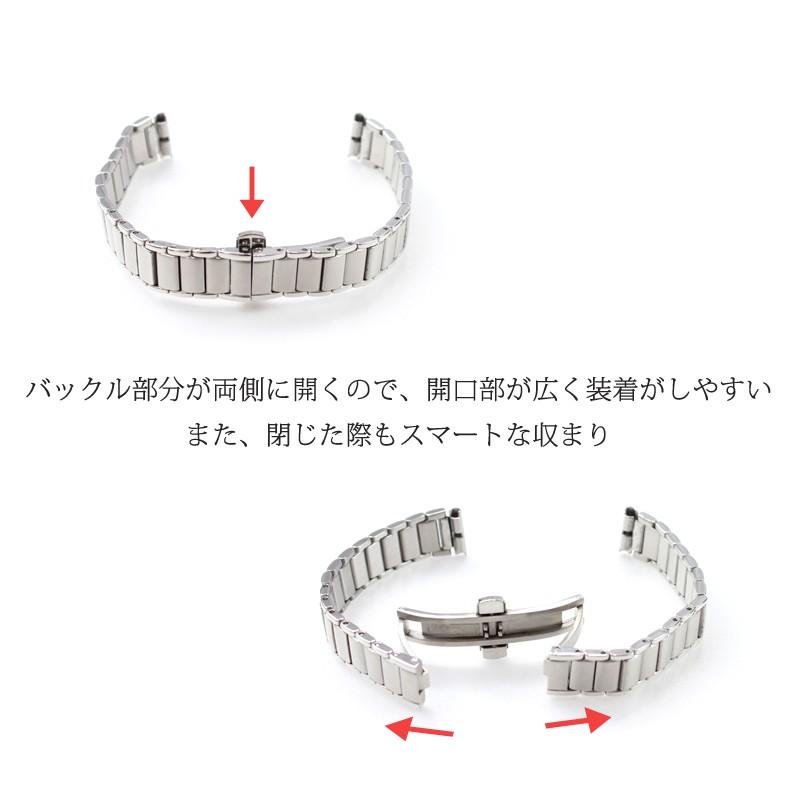 時計ベルト 交換 12mm 13mm 14mm シルバー 金属 腕時計ベルト 時計バンド 時計 ベルト バンド バンビ オスカー OSB5111S | BAMBI | 01