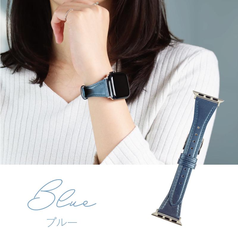 アップルウォッチ バンド 革 本革 牛革 メタリック apple watch band Series 1 2 3 4 5 6 7 8 se Ultra 38mm 40mm 41mm 42ｍｍ 44mm 45mm 49ｍｍ 女性 RWC029 | Apple Watch | 06