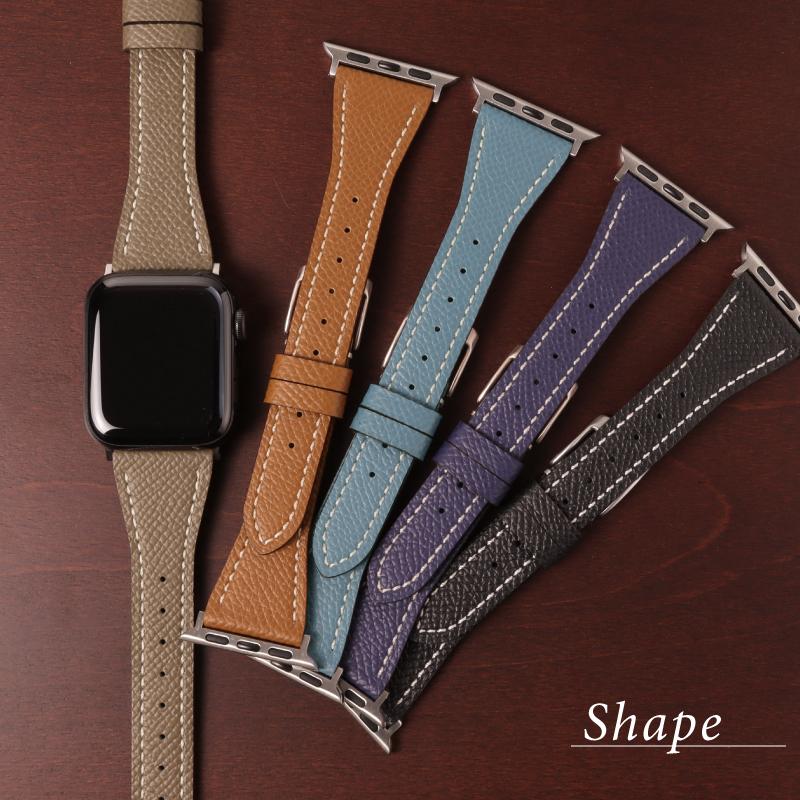 アップルウォッチ バンド 革 レザー 本革 牛革 ワープロラックス ボックスカーフ フォーマル applewatch 38mm 40mm 41mm 42mm 44mm 45mm 49mm RWC045-046 | Apple Watch | 03