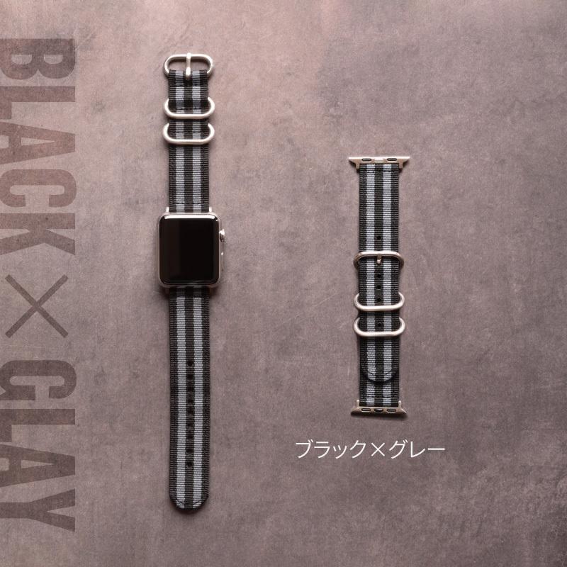 アップルウォッチ バンド ナイロン カジュアル ミリタリー アウトドア スポーツ applewatch BAMBI 38mm 40mm 41mm 42mm 44mm 45mm 49mm RWG033_034 男性 女性 | BAMBI | 06