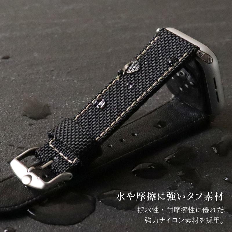 アップルウォッチ バンド コーデュラ ナイロン 耐久 ミリタリー アウトドア CORDURA 高級 applewatch BAMBI 40mm 41mm 42mm 44mm 45mm 46mm 49mm RWG051 メンズ | Apple Watch | 04