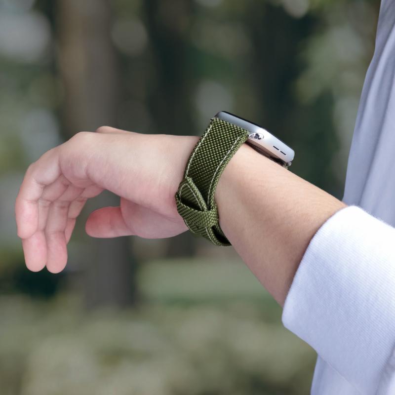 アップルウォッチ バンド コーデュラ ナイロン 耐久 ミリタリー アウトドア CORDURA 高級 applewatch BAMBI 40mm 41mm 42mm 44mm 45mm 46mm 49mm RWG051 メンズ | Apple Watch | 10