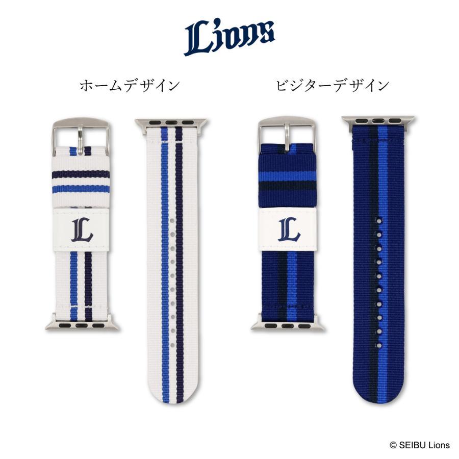 BAMBI アップルウォッチ バンド パ・リーグ 6球団デザイン ファイターズ 楽天イーグルス ライオンズ マリーンズ バファローズ ホークス パリーグ RWL003-004 |  | 24