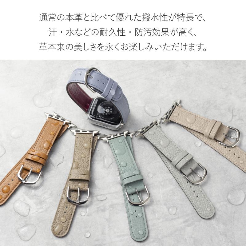 アップルウォッチ バンド レディース スコッチガード くすみ スリム 細い 革 本革 レザー おしゃれ 可愛い ブランド 女性 applewatch 38mm 40mm 41mm RWM050 | Apple Watch | 05