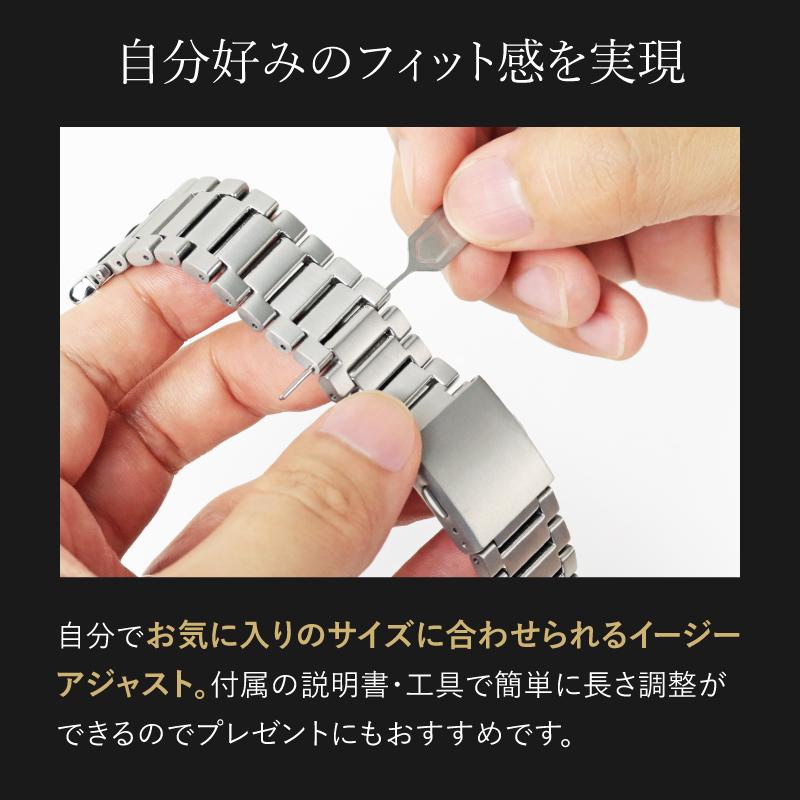 アップルウォッチ バンド ウルトラ チタン 金属 メタル バンド ビジネス 高級 ギフト 人気 applewatch 44mm 45mm 46mm 49mm RWT048-049 メンズ Ultra 8 9 10 SE | Apple Watch | 15