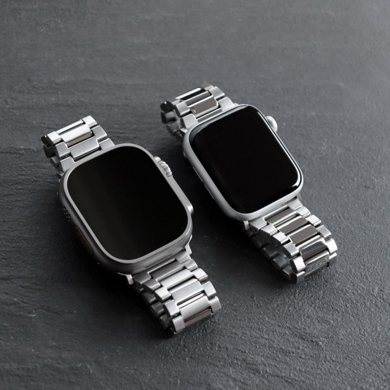 アップルウォッチ バンド ウルトラ チタン 金属 メタル バンド ビジネス 高級 ギフト 人気 applewatch 44mm 45mm 46mm 49mm RWT048-049 メンズ Ultra 8 9 10 SE | Apple Watch | 04