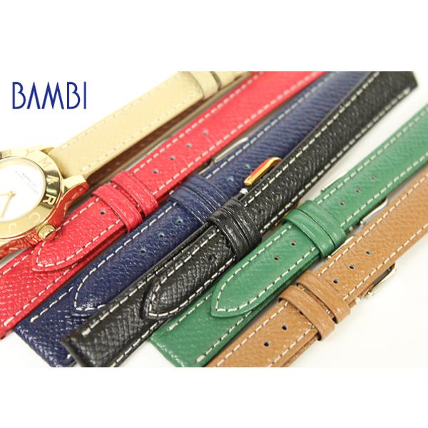 腕時計ベルト 時計ベルト 時計 ベルト 時計バンド 時計 バンド バンビ 牛革 BCB44 12mm 14mm 16mm 18mm | BAMBI