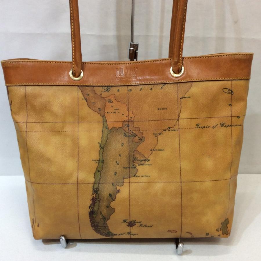 美品　PRIMACLASSE　プリマクラッセ　トートバッグ　レザー　地図 PRIMA CLASSE プリマクラッセ トートバッグ 地図柄 : エムズ