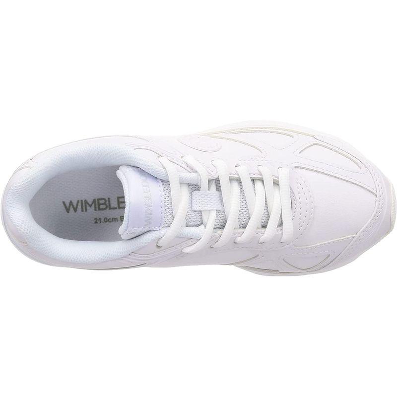 ウィンブルドン スニーカー ランニング 通学靴 WB 051 ホワイト?スムース 26.0 cm 3E