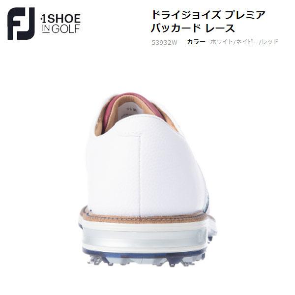 FJ  DRY JOYS PREMIERE PACKARD Laced ドライジョイズ プレミア パッカード Laced 53932 ホワイト/ネイビー/レッド 日本正規品｜msgolfstore｜04