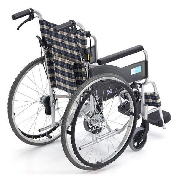 車椅子 軽量 コンパクト スリム 自走用車椅子 折りたたみ ノーパンクタイヤ アルミ 車いす 車イス 送料無料 介護用品 CP-2D ミキ