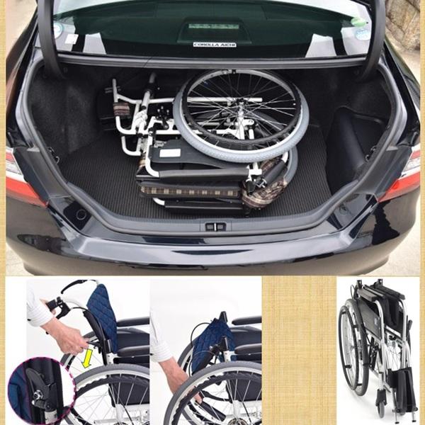 車椅子 コンパクト 折りたたみ VE-1 ミキ 軽量 車いす 自走式 介護用品 