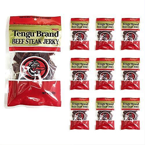 予約販売 レギュラー ビーフジャーキー テング テング 100g 10袋セット 国産品 天狗 おつまみ おつまみ珍味