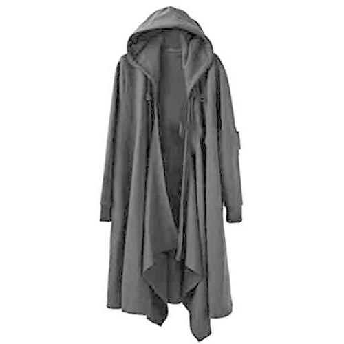 正規店仕入れの 欧米風 長袖 ロング丈コート カジュアル 羽織 カーディガン Mengfanメンズ マントコート ファッションコートブラックmf E フード付き シンプル 個性 キラー 無地 カーディガン Populationmalawi Org